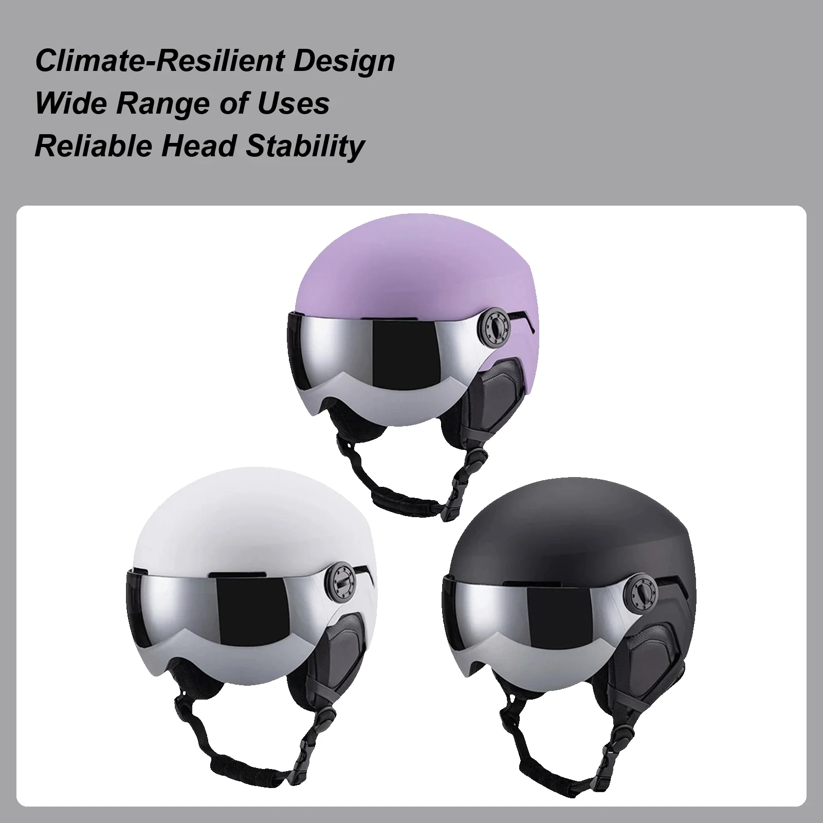 

Снежные очки, интегрированный лыжный шлем, спорт на открытом воздухе, унисекс, лыжное снаряжение, дышащий теплый шлем, защитный зимний лыжный спортивный шлем