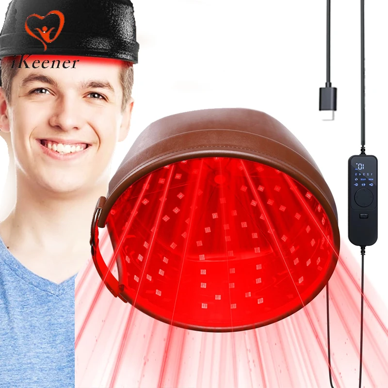 New Hair Growth Laser Cap 660nm 850nm Red Light Therapy Helmet 120LEDs Hair Growth Device for Seborrheic Alopecia Hair Loss ﻿