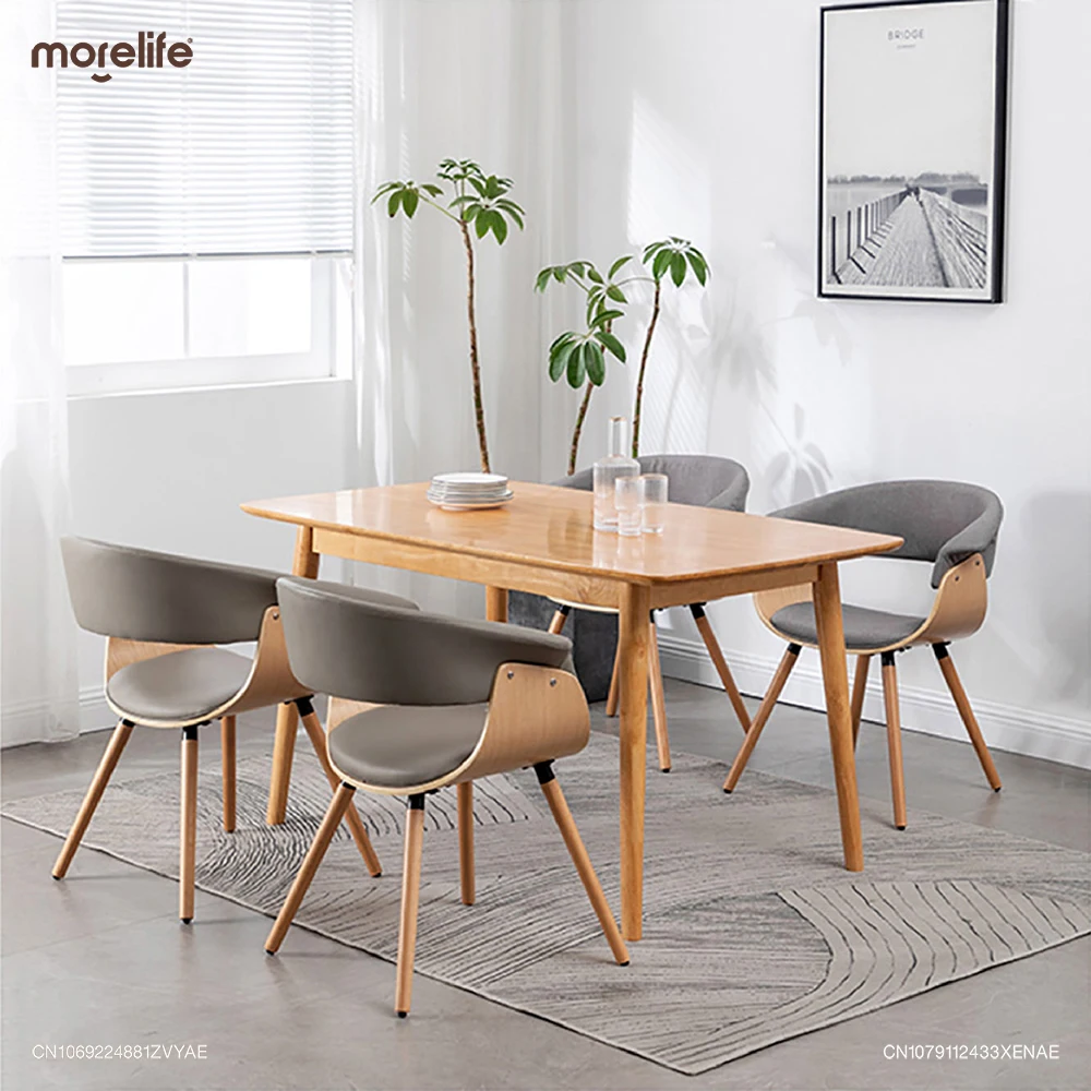 

Minimalist Solid Wood Light Luxury Dining Chairs Comfort Nordic Restaurant Wooden Chair Italian Modern Chair Home Furniture F01+