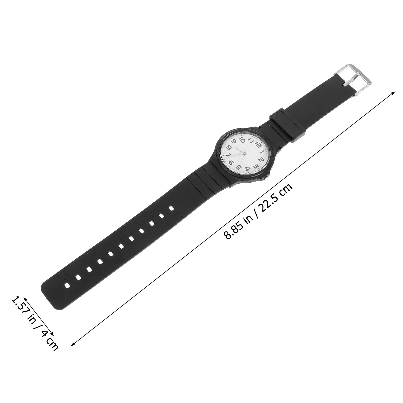 Waterproof Quartz Watch Casual Adjustable Buckle Soft PU Strap Comfortable Student Wristwatch Birthday Gift