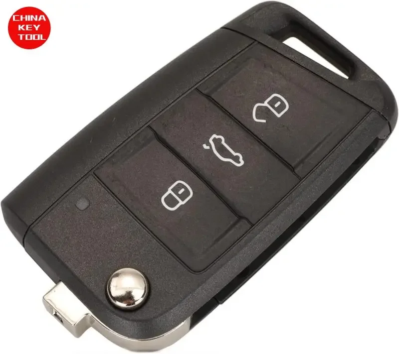 1PCS Genuine Smart Key For Volkswagen Golf, For Polo 2017+ Flip Remote, 3Buttons 2G6959752 434MHz MQB49/5C Chip With Key Blank