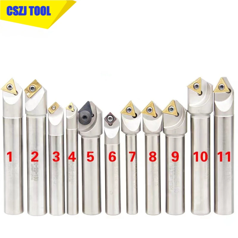 1Pc 45 Degrees/60 Degrees/90 Degrees/120 Degrees SSP SSK SSY SSH TP45 TCMT Chamfer End Milling Cutter,CNC Chamfering Tool Holder