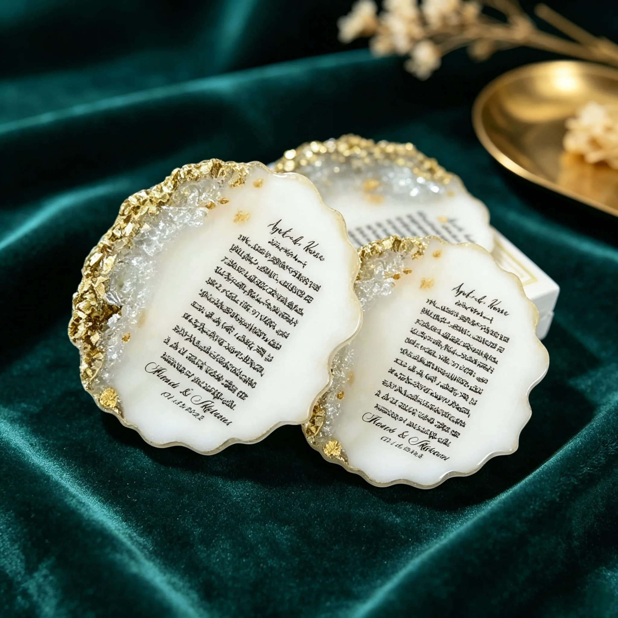 Islamic Wedding Nikah Favor, Ayatul Kursi Magnet Favor,Muslim Epoxy Magnet favors,Personalized Magnet favors, Baby Shower Favors