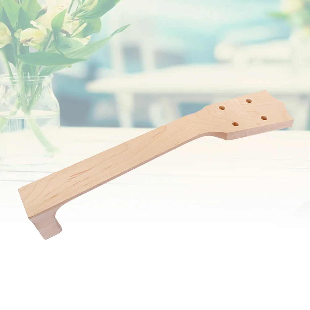 

23 Inch Maple Ukulele Neck Replacement for Guitar Parts Heavy Wood Ideal Gift Amateurs Professionals Guitar Accessories