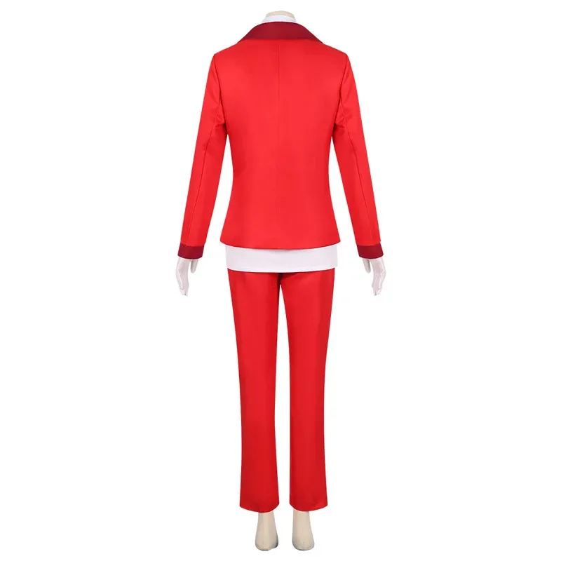 هازبين كوسبلاي فندق تشارلي زي البدلة الحمراء الزي الرسمي أزياء الهالوين كرنفال التأثيرية