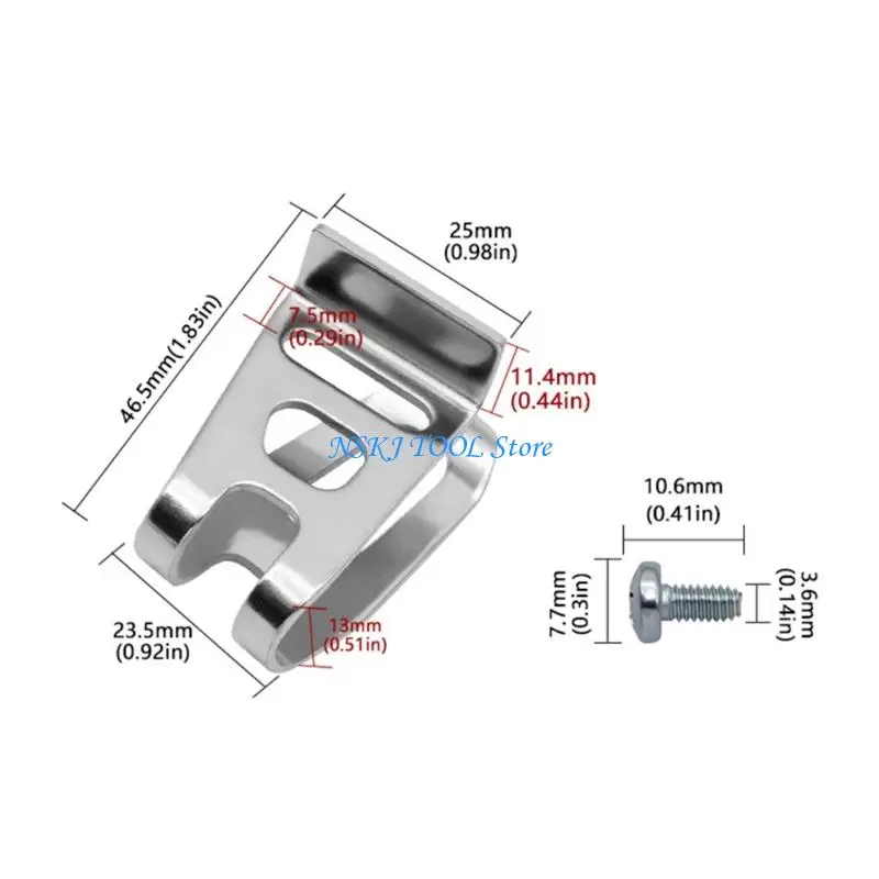 L8RC Ergonomic Electric Drill Belt Clip Hook For 18V 20V N268241 N169778 DCD980 Hammer Accessories Equipment