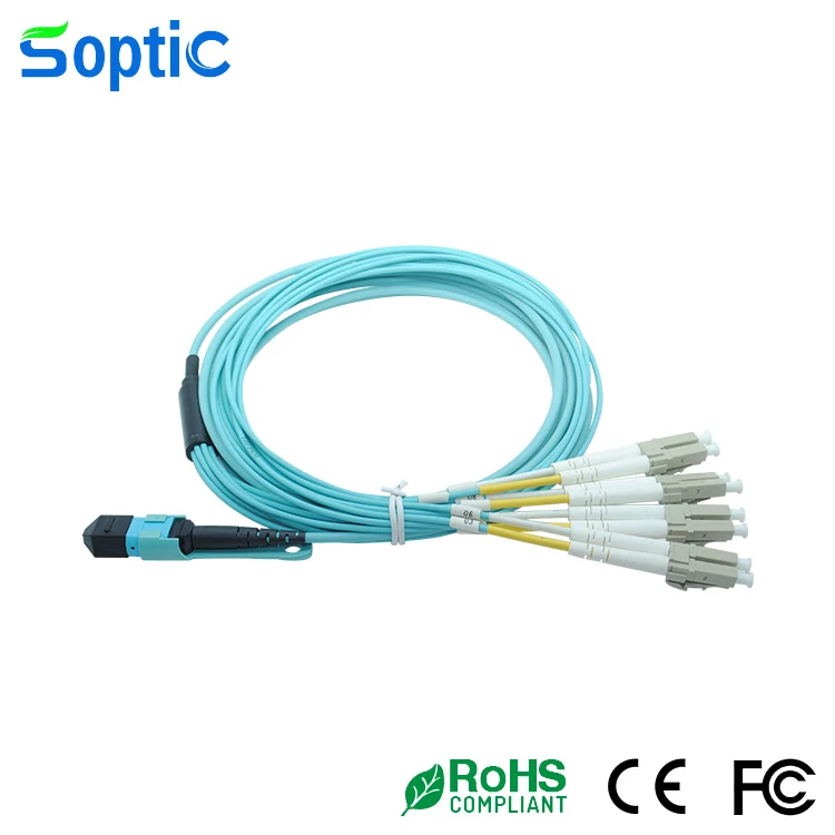 Fiber Patch Cord Female Multimode 12core MPO to LC fanout patch cord 3M