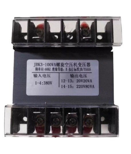 JBK3-100VA Luftkompressor-Transformator, 380 V bis 220 V/24 V anpassbar