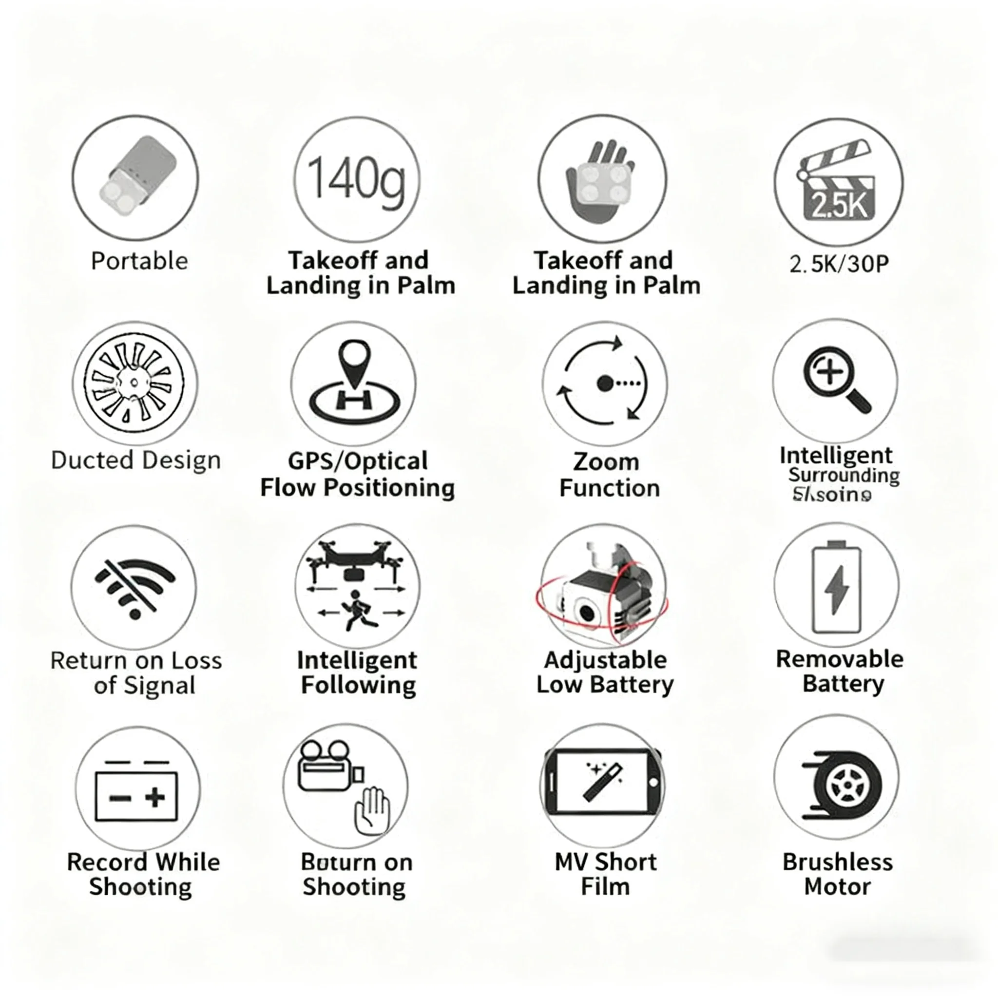 كاميرا Airmax Neo Mini Drone Professional Smart Follow RTH 8K HD للتصوير الجوي مع طائرة تحكم عن بعد #6