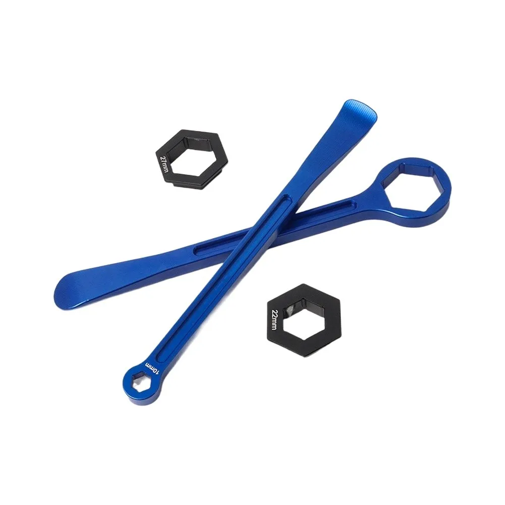 Bike Tire Changer Motorcycle Tire Wrench Aluminum Alloy Construction Ergonomic Grip Compact Storage For Roadside Emergencies