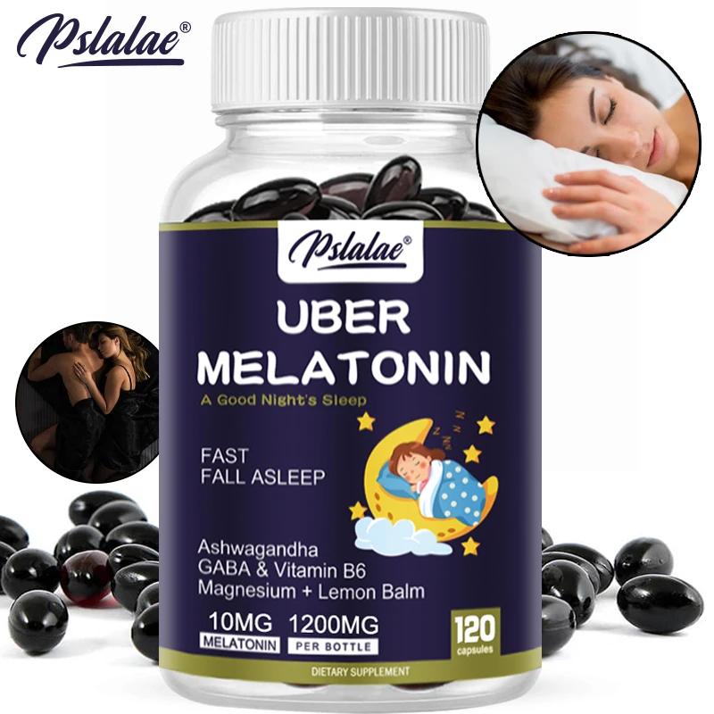 

Melatonin Capsules - Relieve Stress, Improve Insomnia, Promote Sleep Quality & Deep Sleep