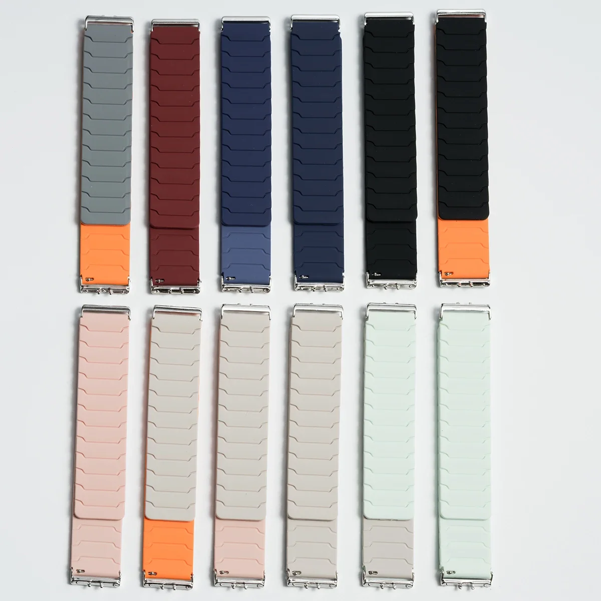 2025 حزام مغناطيسي لهاتف سامسونج جالاكسي فيت 3 حزام ساعة سيليكون قابل للتعديل لسوار معصم سامسونج جالاكسي فيت 3 الذكي