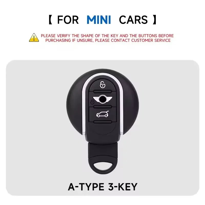 3 Button Car Key Case Cover Shell For BMW Mini Cooper F55 F56 F57 F54 F60 JCW Clubman Countryman Keychain Holder Accessories 2