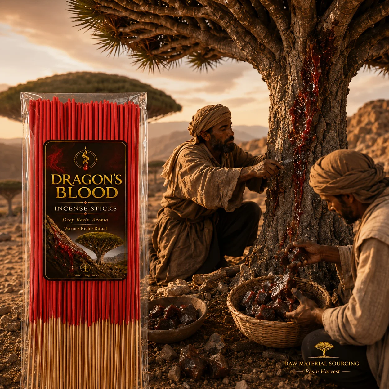 22/52/82/132 Dragon Blood Incense Sticks, 22cm Red Resin Incense, Warm and Rich Ceremonial Fragrance, Suitable for Meditation, Reading, Bedroom, Living Room, Work Space, and Quiet Evening Home Fragrance