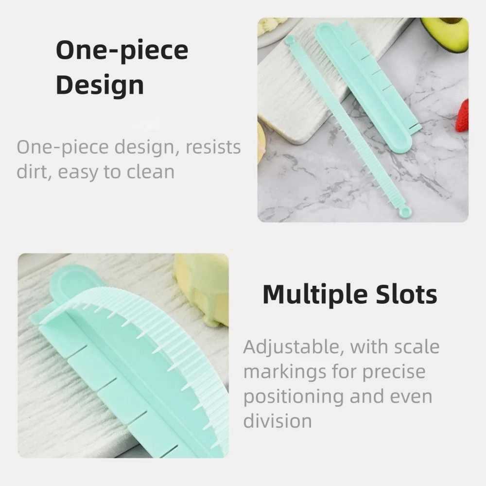 5Pcs Flexible Fondant Cake Arc Ruler Reusable Multi Size Cake Decorating Tools Adjustable Arc Graduated Scale