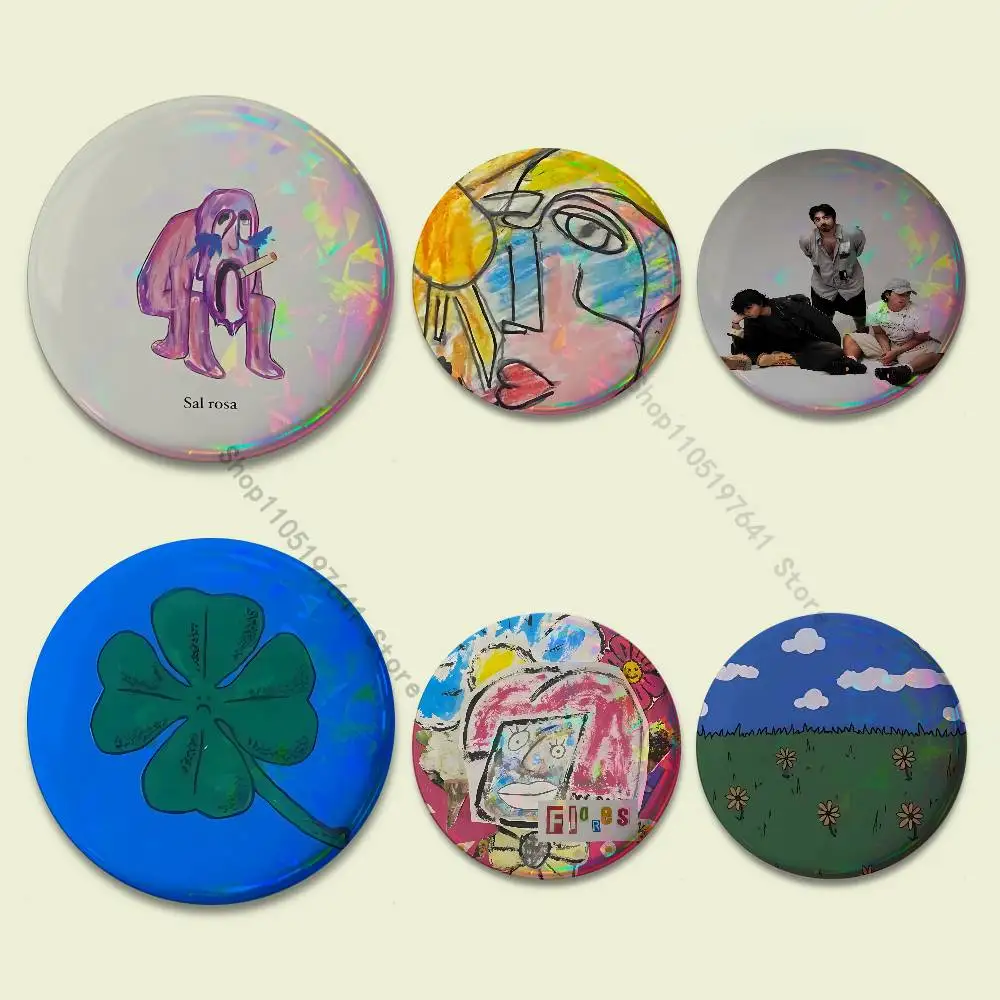 المافيا اللاتينية الإبداعية شارة مستديرة زر دبوس حقيبة ديكور المشجعين جمع الأصدقاء هدية بروش