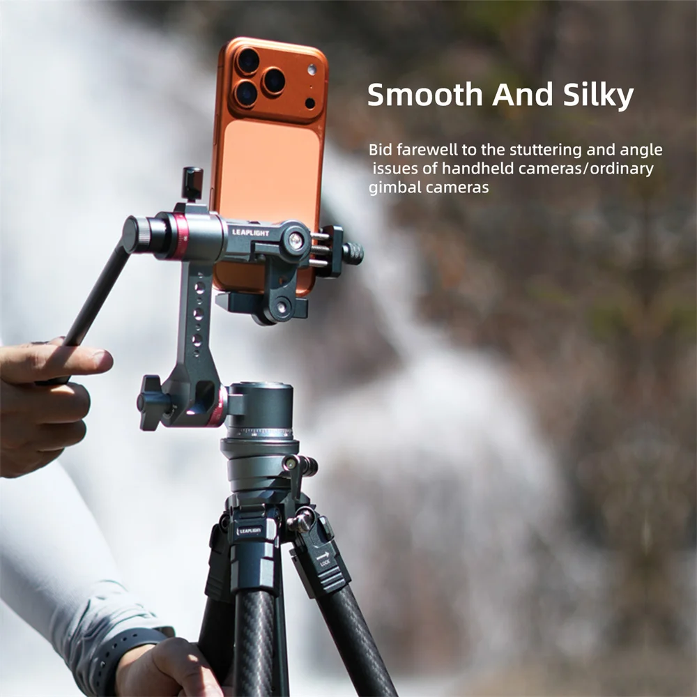

Leaplight 3-Axis Phone Gimbal Stabilizer Handheld Gimbal 360 Adjustment with 3/8" 1/4" Vlogging Phone Photography Accessories