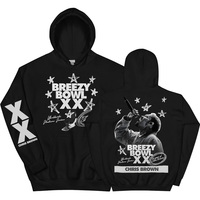 BREEZY BOWL XX PREGAME HOODIE Chris Brown Printing Sweatshirts Long Sleeve Hooded Pullovers for Men Unisex Streetwear Graphic