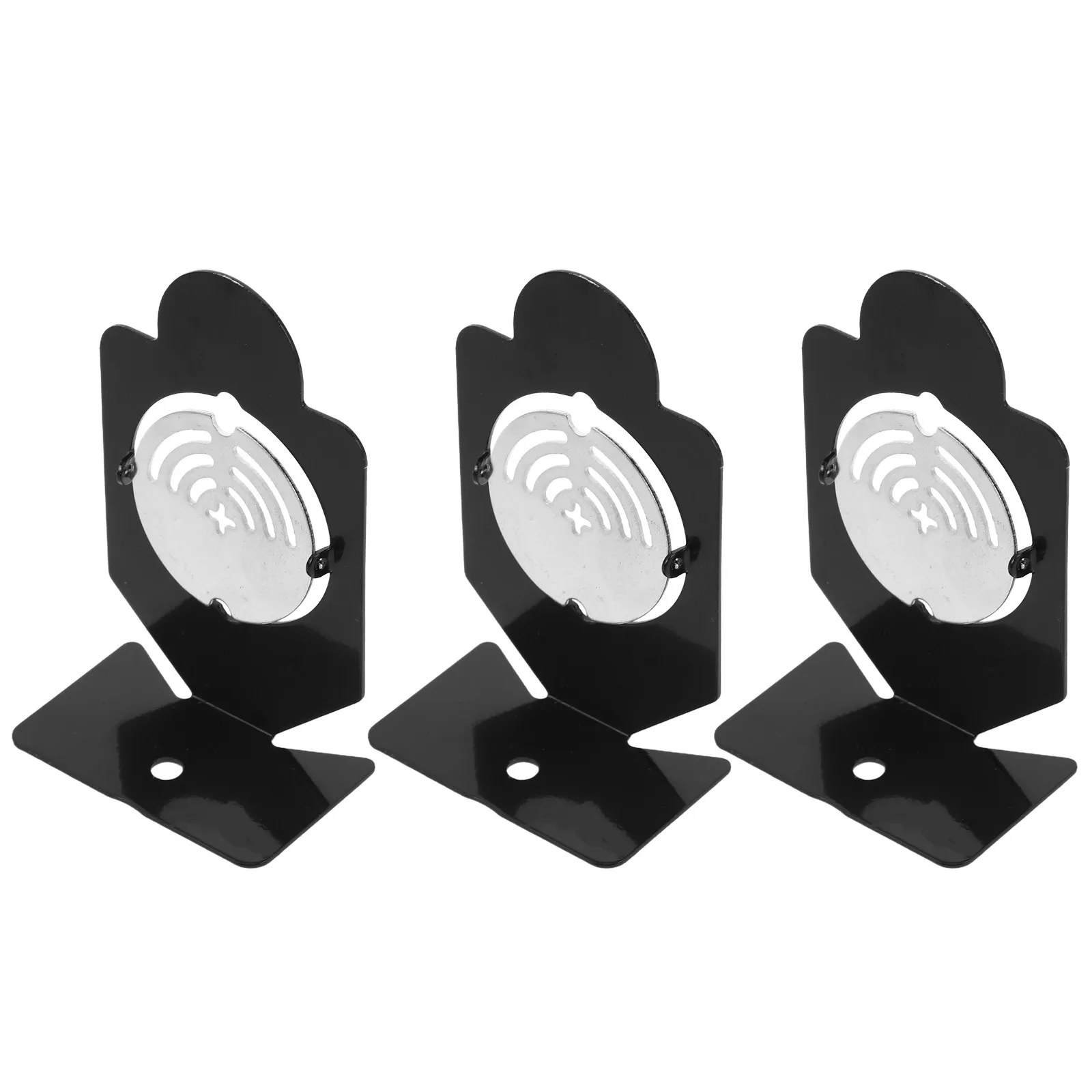 3Pcs Rotatable Metal Target Set for Children Shoot Training Enhances Accuracy Sturdy Portable Compact Outdoor Game Exercise