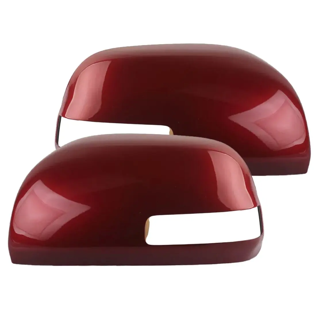 

1 Pair Side Rear View Mirror Cover Trim Fit for Toyota RAV4 2006 2007 2008 2009 2010 2011 2012 Red Plastic