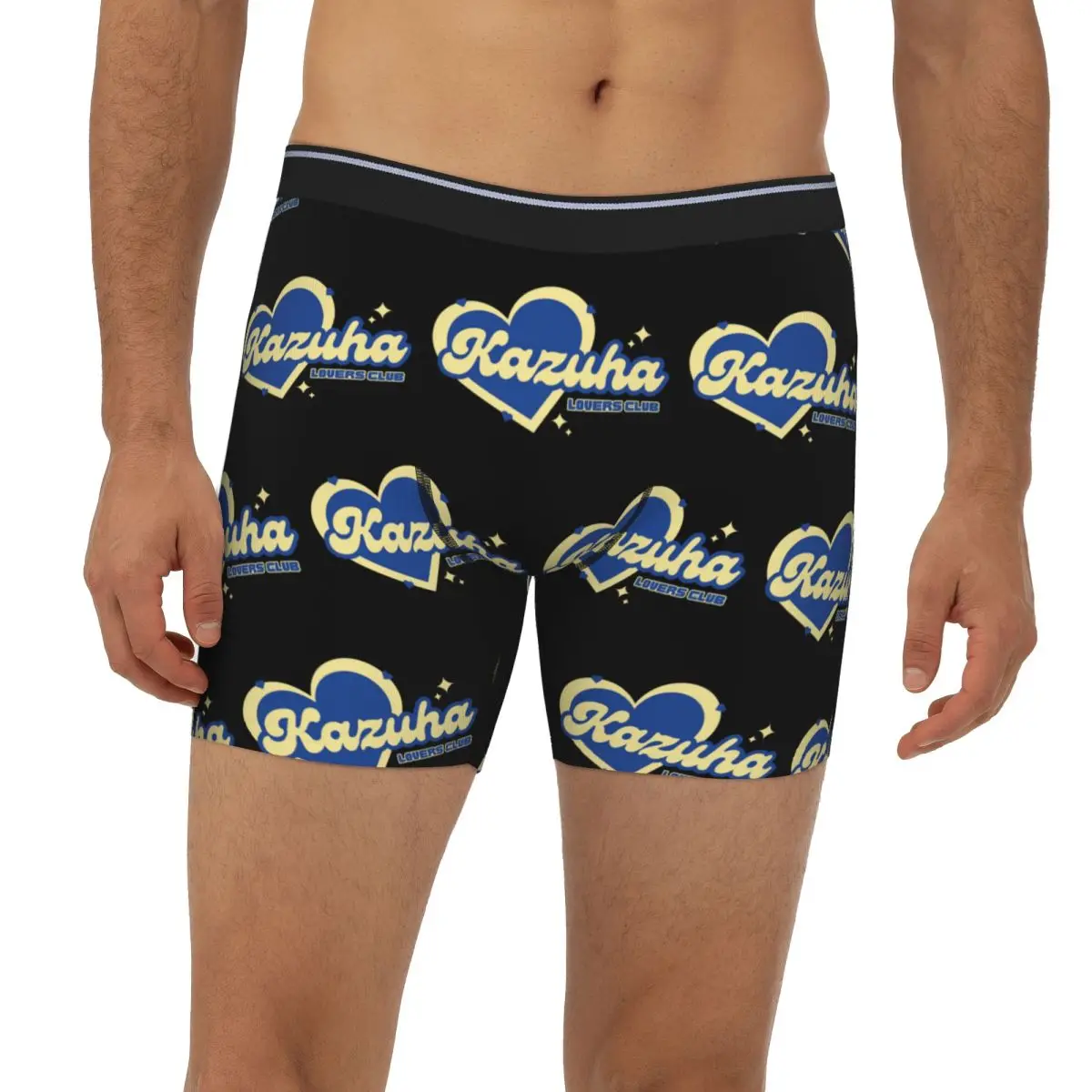 

Клубные длинные трусы-боксеры Kazuha Lovers, короткие мужские трусы, дышащее нижнее белье для мужчин, подарок бойфренду