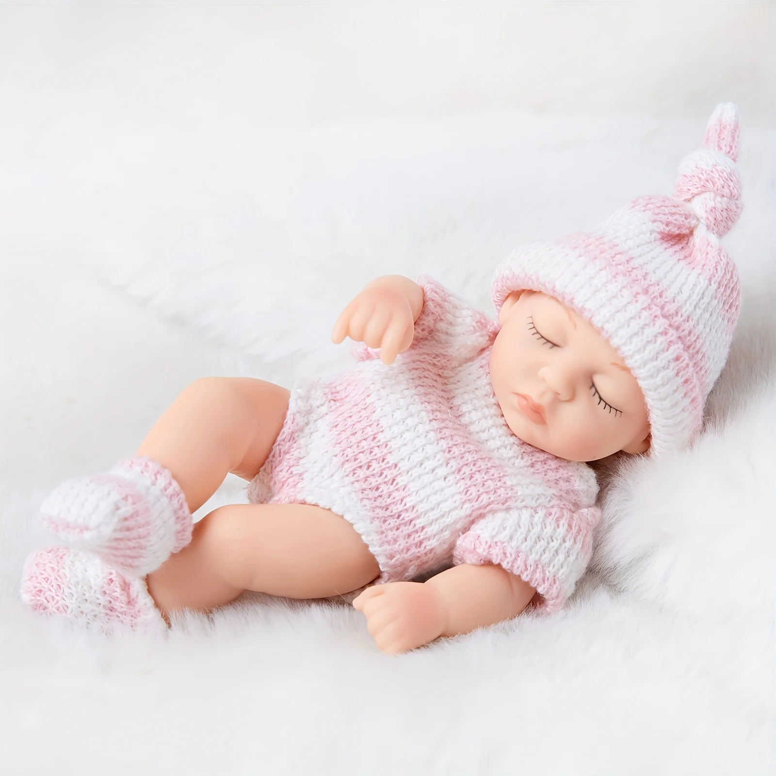 ミニ 7 インチ リボーンドール 睡眠ベビードール 19cm ボーンドール
