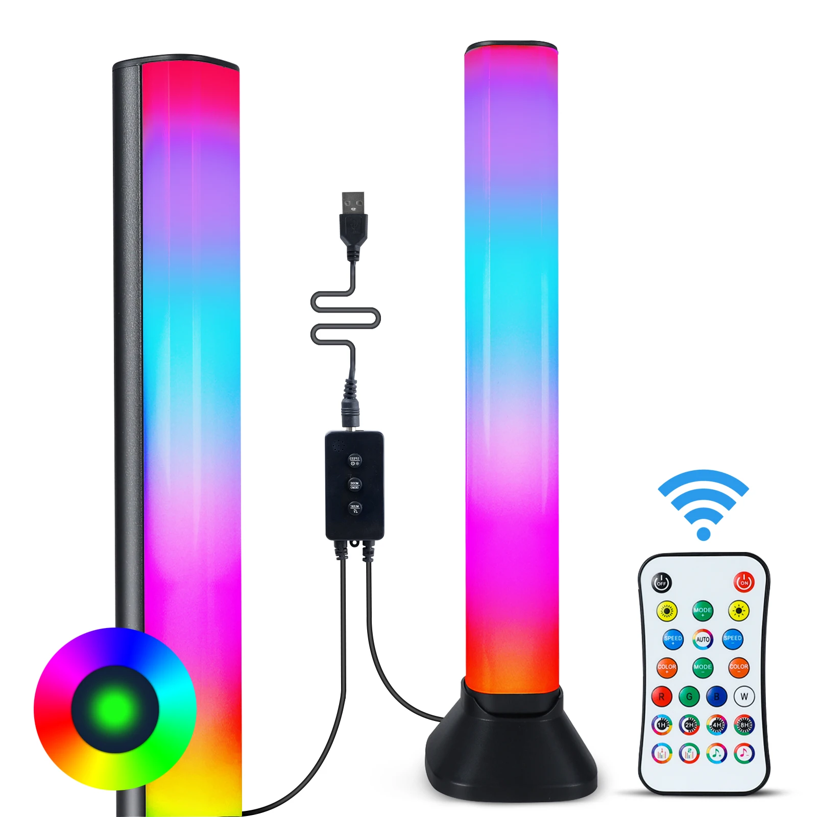 

RGB pickup atmosphere light LED music lights PC gaming TV background light phantom colorful voice control sensor USB rhythm lamp