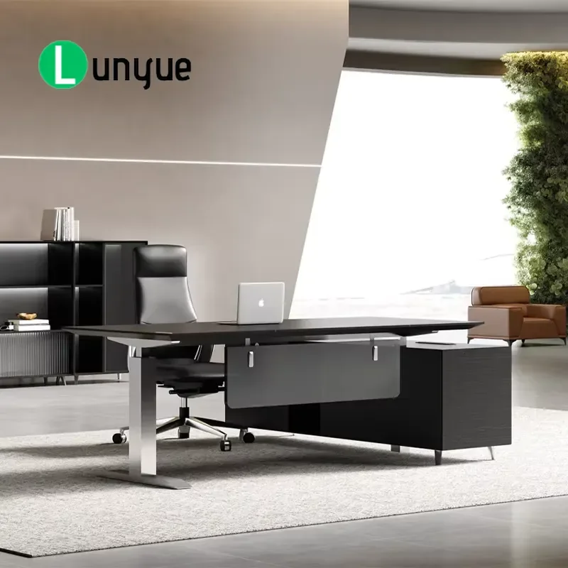 Modern L Shaped Wooden Desk with Storage Durable Eco Friendly Computer Table for Home Office Study Workstation Space Saving