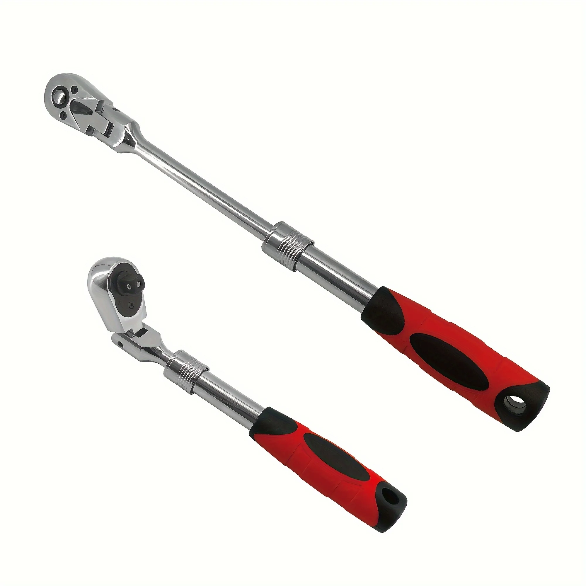 1/4 inch Drive 72 Teeth Retractable Ratchet Wrench Automatic Quick Release Spanner,180-degree Swivel Head