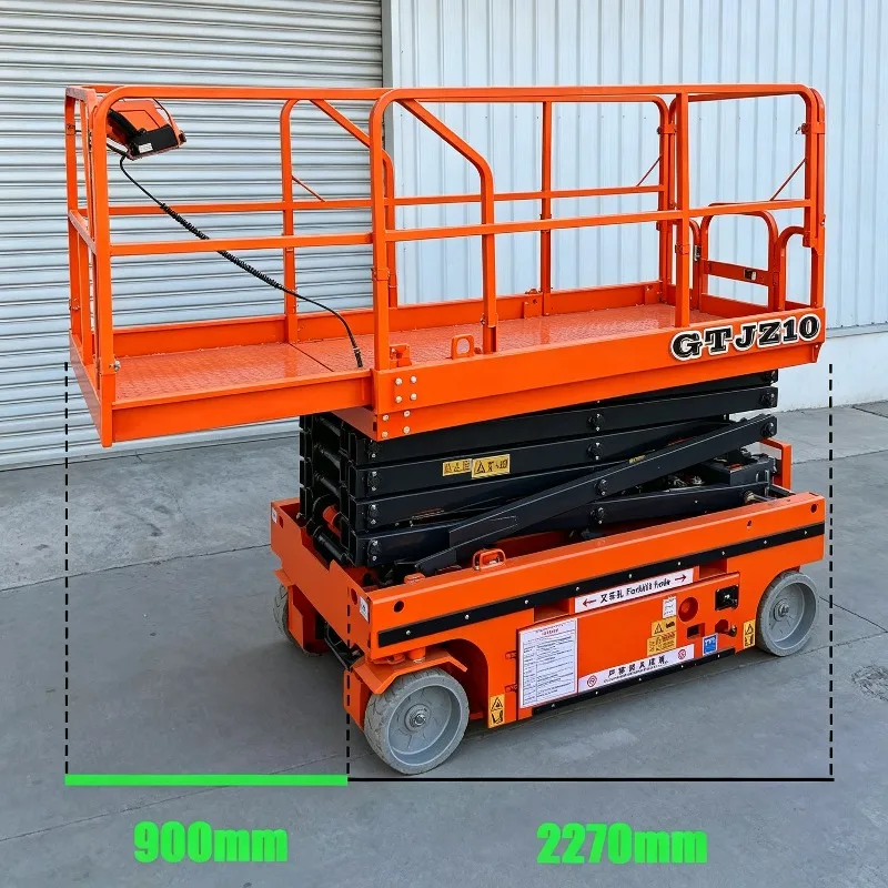 10m 12m 14m Man or Women Compact Self-propelled Electric Scissor Lift Platform Large Load Capacity for Aerial Work Lift Elevator