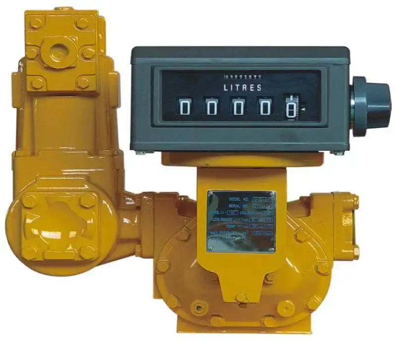 Industrial Positive Displacement Flow Meter Rotary Design for Oil & Petrol Service Equipment Made in USA