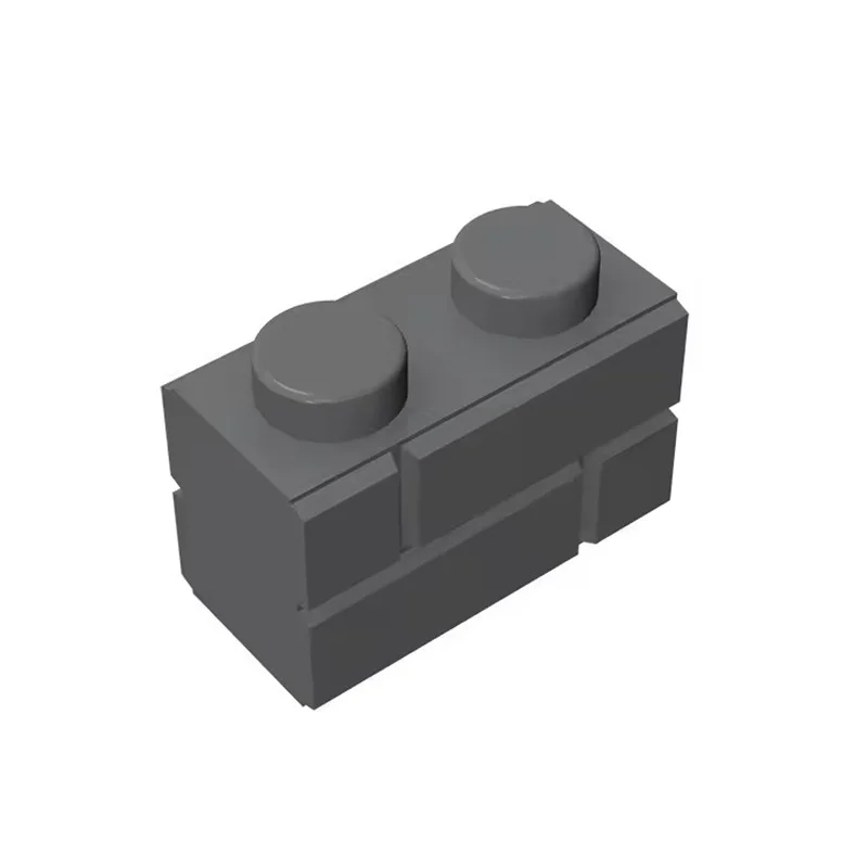 50 Stück 98283 Modifizierte 1 x 2 Mauerwerks-Profilsteine, Sammlerstücke, Modulare GBC-Spielzeuge für technische MOC-DIY-Bausteine, kompatibel – Detail 5