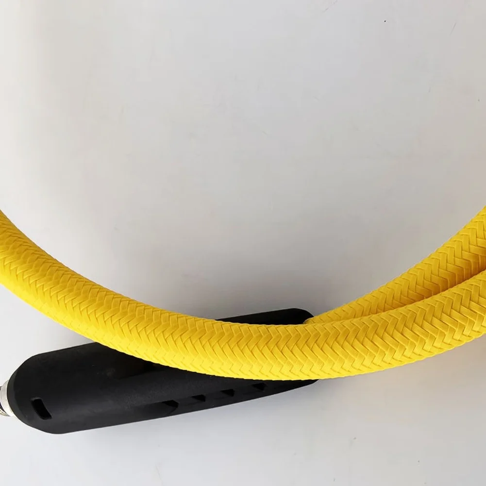 100cm Yellow Scuba Diving Medium Pressure Hose With Stainless Connector For BCD Regulator High Resistance Polyurethane Tube view 4