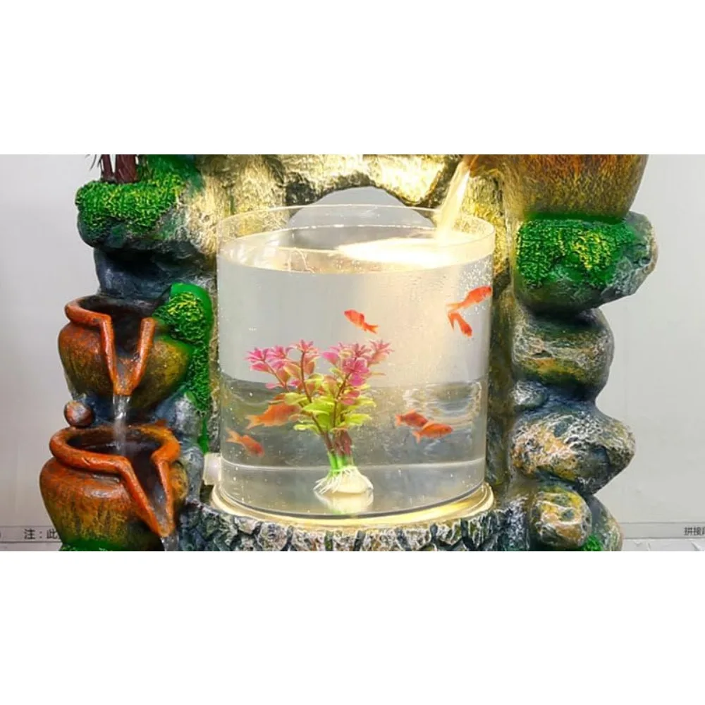 Large Floor Fish Tank Flowing Water Resin Fountain Ornament Pendant Creative Home Interior Decoration Opening Housewarming