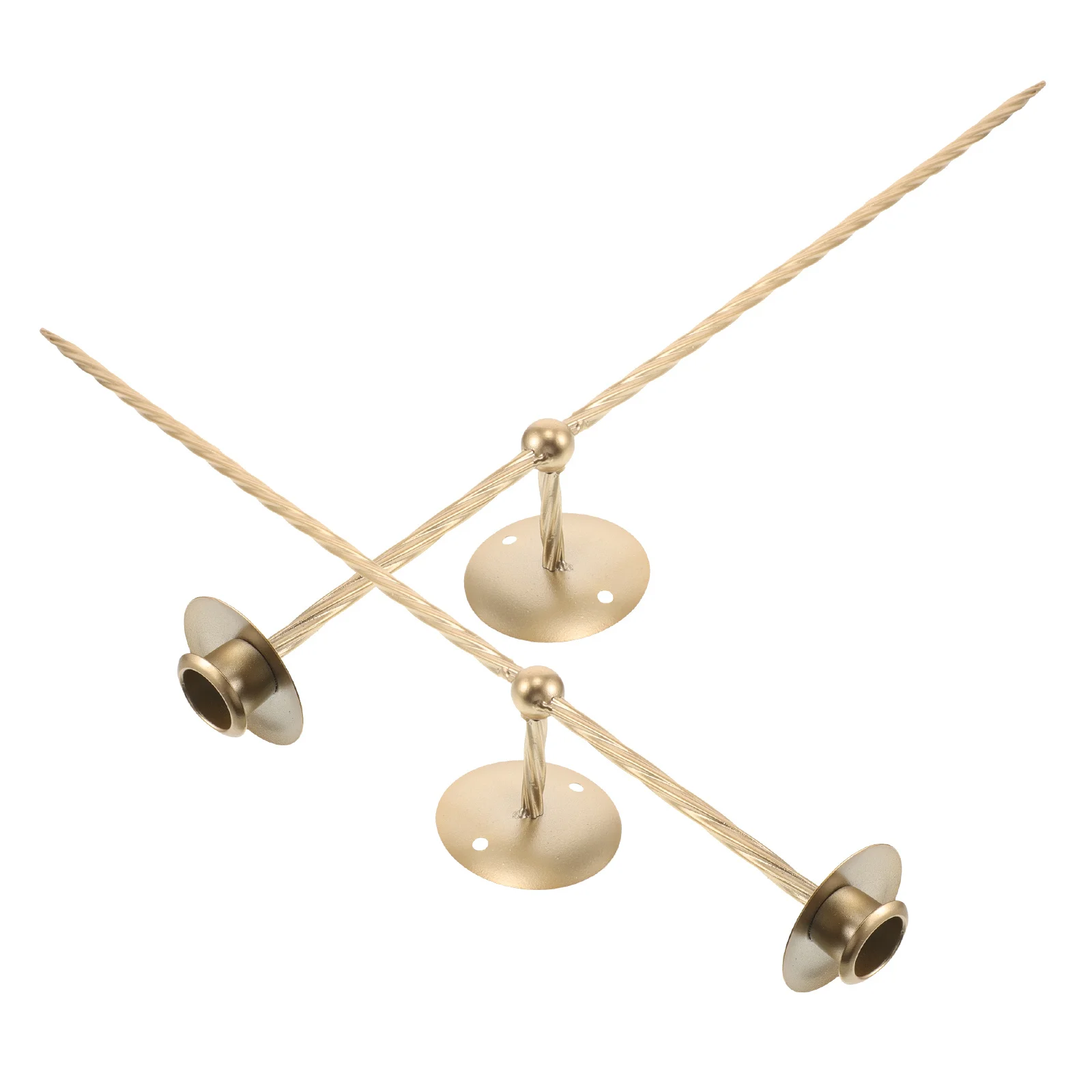 

2pcs Wall Mounted Iron Art Holder Spiral Design Farmhouse Pillar Stand For Living Room Entryway Bathroom Stair Corner