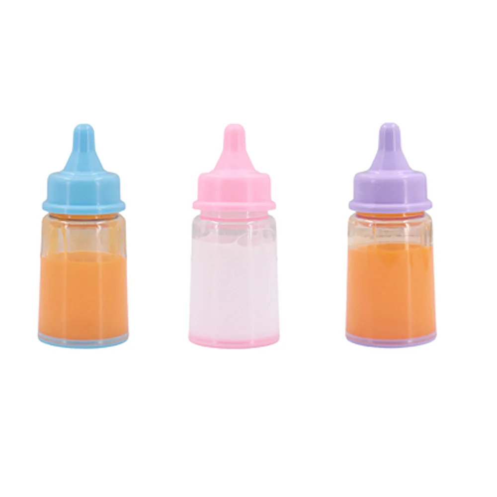 Mini Puppe Flasche Nette Flasche Set kinder Spielen Requisiten Simulation Spielzeug Für 43CM Geboren Baby Puppe & 18 Zoll puppe & 30CM Puppe, Kind Spielzeug