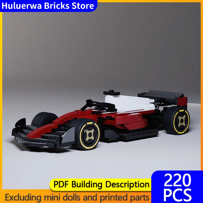

Модель скоростного гоночного автомобиля MOC Building Bricks SF-25 Monza Edition Formula Racing Модульная технология Детский подарок Сборка игрушечного костюма