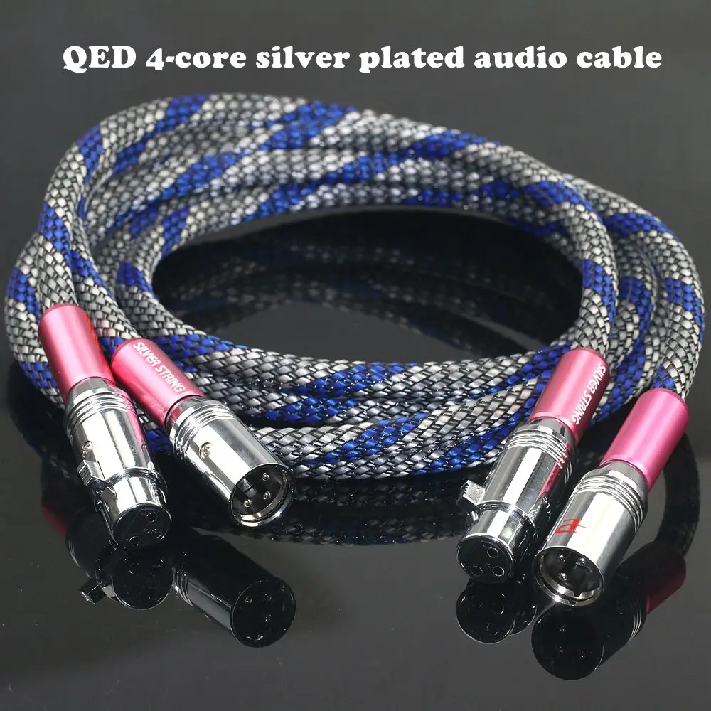 영국 QED 시그니처 에디션 4 코어 실버 도금 XLR 밸런스 케이블 오디오 케이블 HiFi 믹싱 콘솔 마이크 케이블