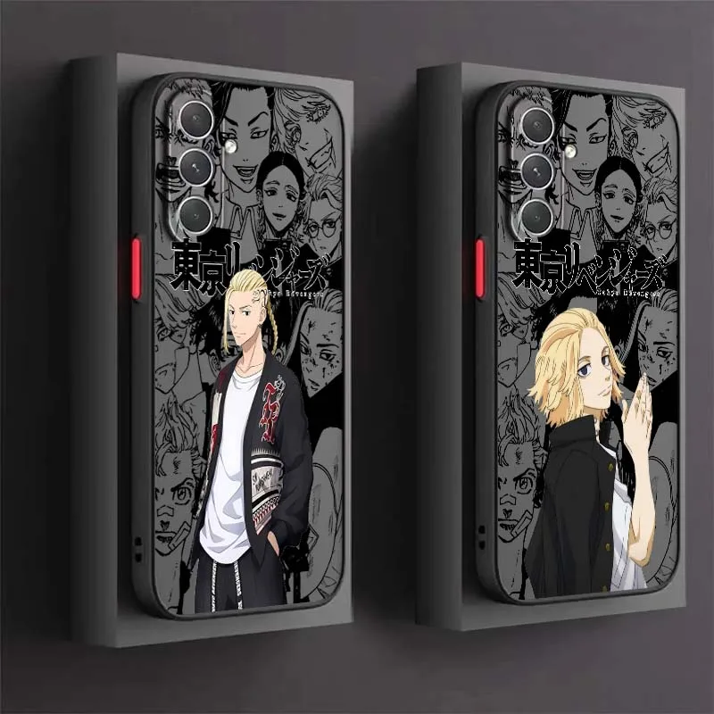 

Anime Boy Tokyo Revengers Phone Case For Samsung Galaxy S26 S25 S24 S23 S22 S21 S20 Ultra Plus FE 5G Frosted Translucent