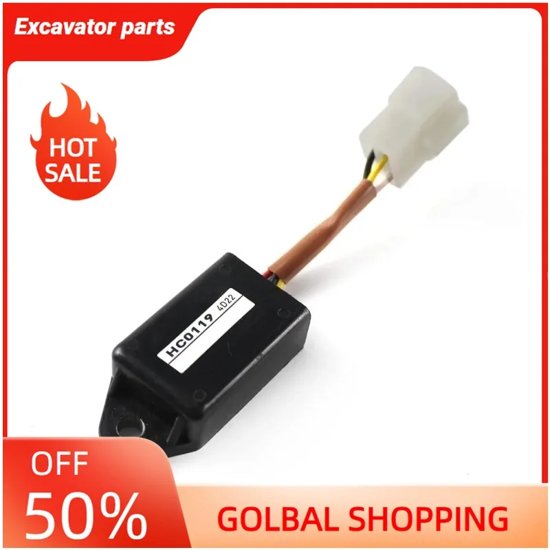 

129211-77920 12921177920 Oil Cut Off Valve Plug Timer Relay HC0119 Fits for Yanmar Engine No.3TNV88 3TNV88 SOLAR75-V SL75-V Sola