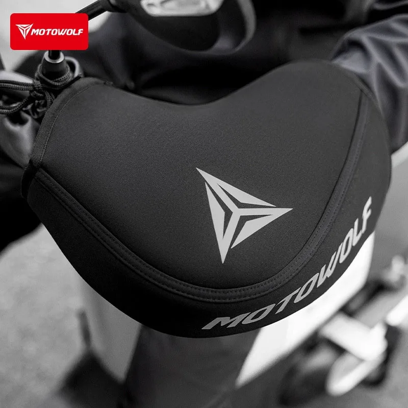 

Motorcycle Winter Warmers Handlebar Insulation Cover Windproof Warm Waterproof Hand Cover 오토바이 방수토시 오토바이 핸들바 장갑