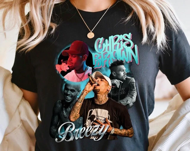 Chris Brown Breezy Shirt Chris Brown Vintage Shirt Chris Brown Tour 2022 Brown Breezy Tshirt Brown Vintage 90s Shirt Chris Brown AliExpress