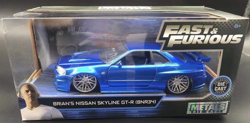 

Литая под давлением Jiada масштаб 1:24 синий GTR R3 Skyline модель автомобиля из сплава Коллекционная игрушка в подарок сувенир дисплей орнамент