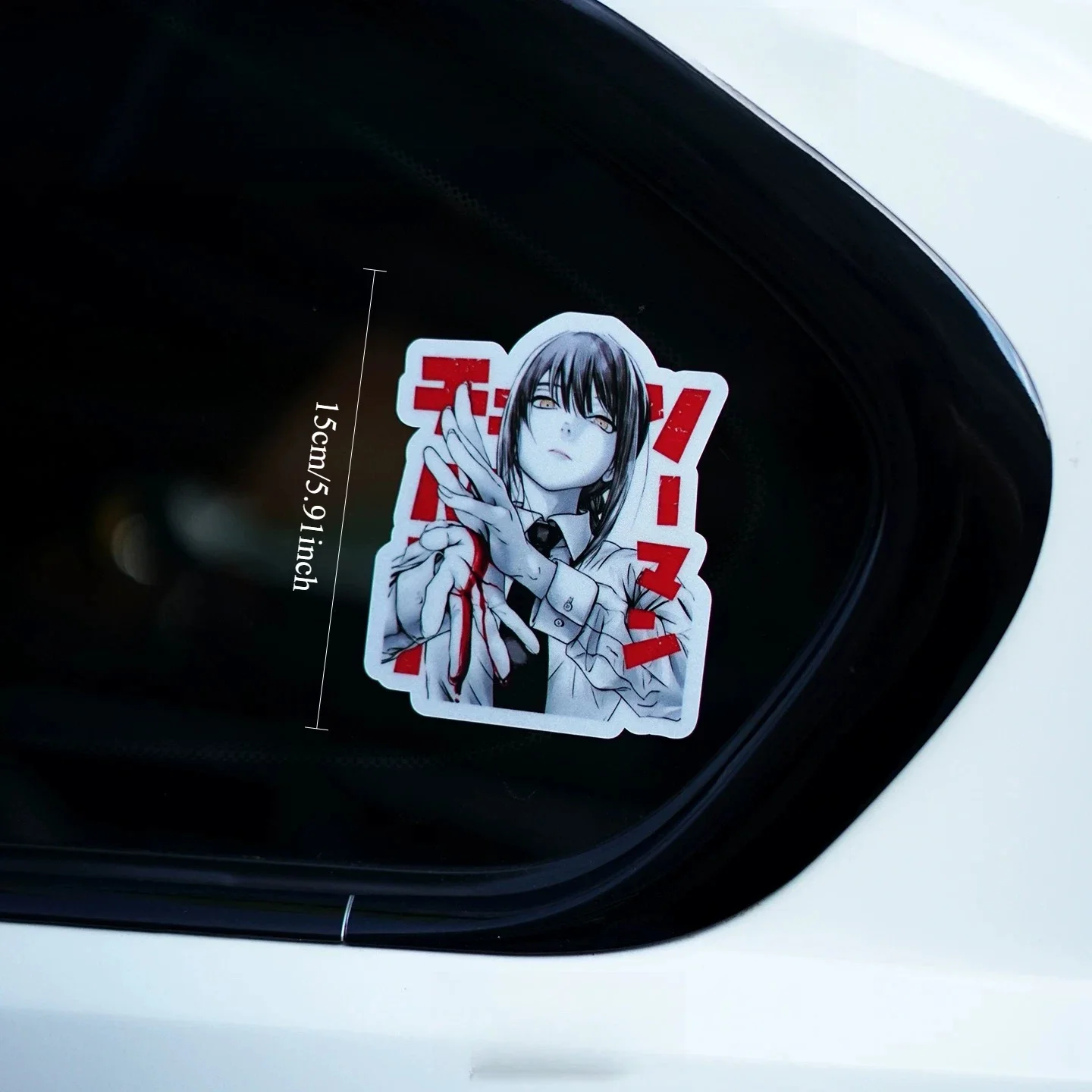 Waterproof Sunproof JDM Anime Reflective Vinyl Sticker Self Adhesive Decal for Car Body Side Window Quarter Window Itasha