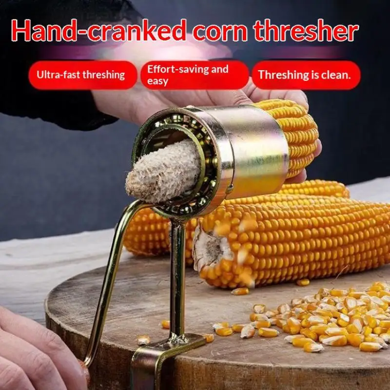 Hand Crank Corn Peeler Thresher Shucker Clip Design Manual Corn Threshing Tool Sheller Separator For Kitchen Accessory/Gadgets