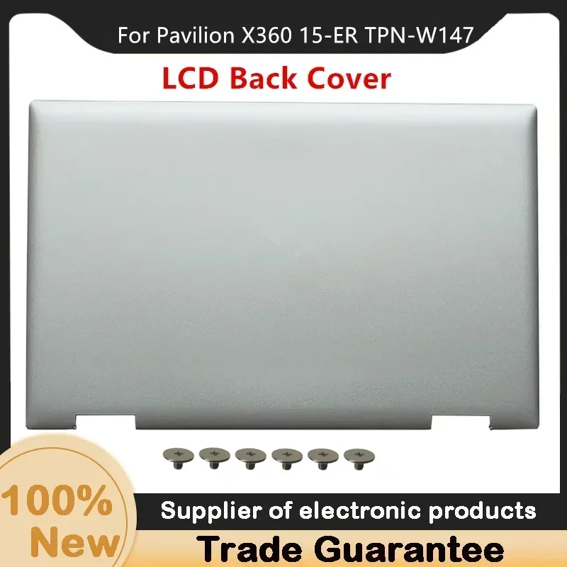 Neu Für HP Pavilion X360 15-ER TPN-W147 LCD Back Cover EINE Shell Silber Ober Fall Palmrest Abdeckung Mit tastatur M45129 M45130-001