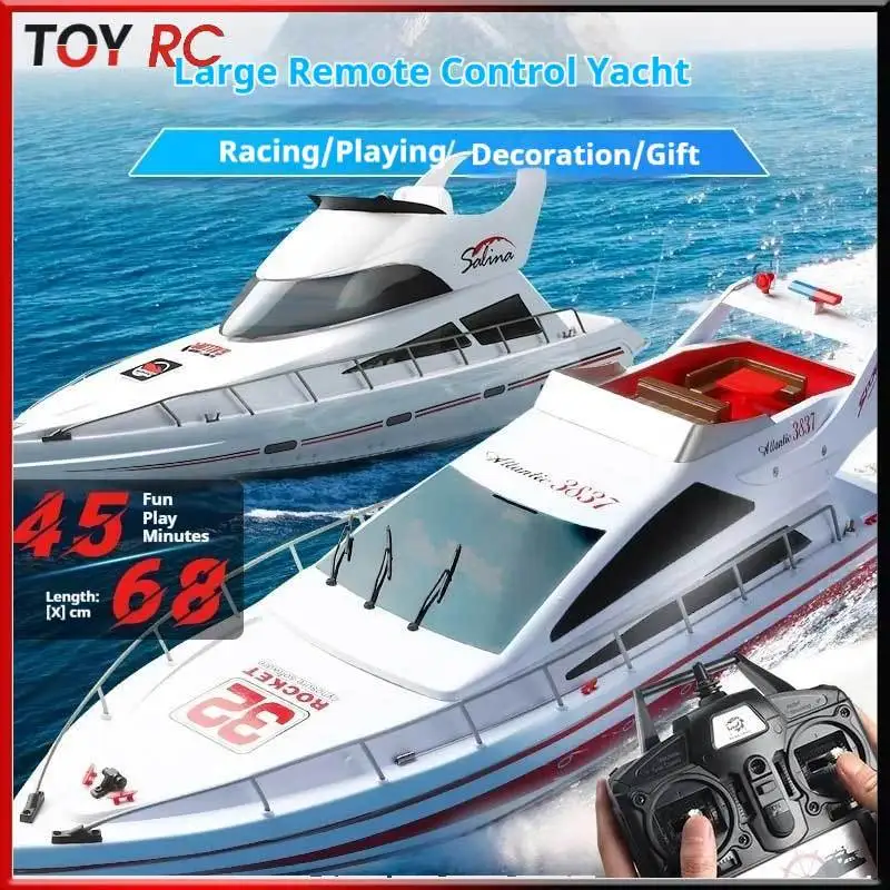 Hoge snelheid 3837 jacht afstandsbediening boot elektrisch speelgoed onderzeeër realistisch roeisimulatiemodel voor kinderen vanaf 4 jaar