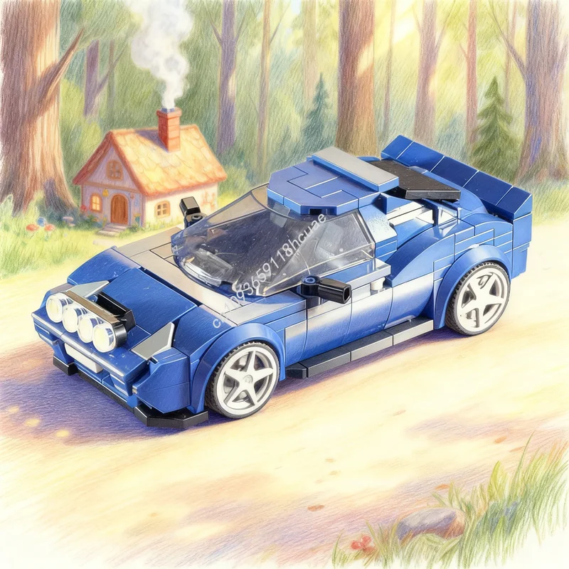 

295 шт. MOC City Champions M A T Lanciased Stratos, модель строительных блоков, строительные игрушки, рождественские подарки, детский день рождения