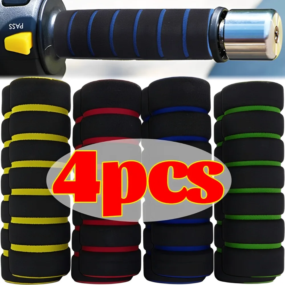 Motorcycle Foam Grip Covers Slip on Sponge Handlebar Sleeve for Long Distance Touring Anti Numbness Universal Ebike Bike Parts