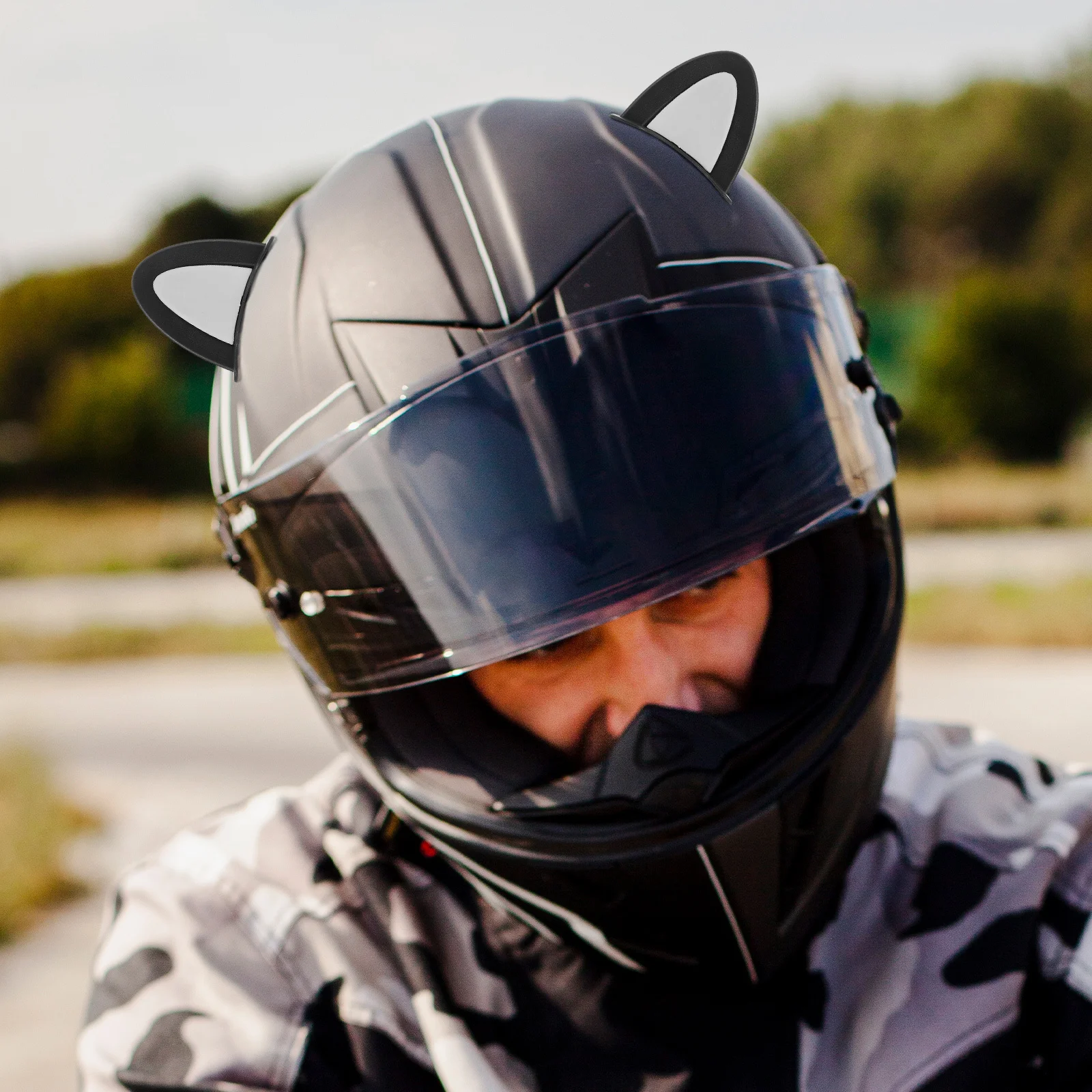 

3Pairs Ears Decorations Motorcycle Electric Scooter Accessories Versatile Use Center Attention